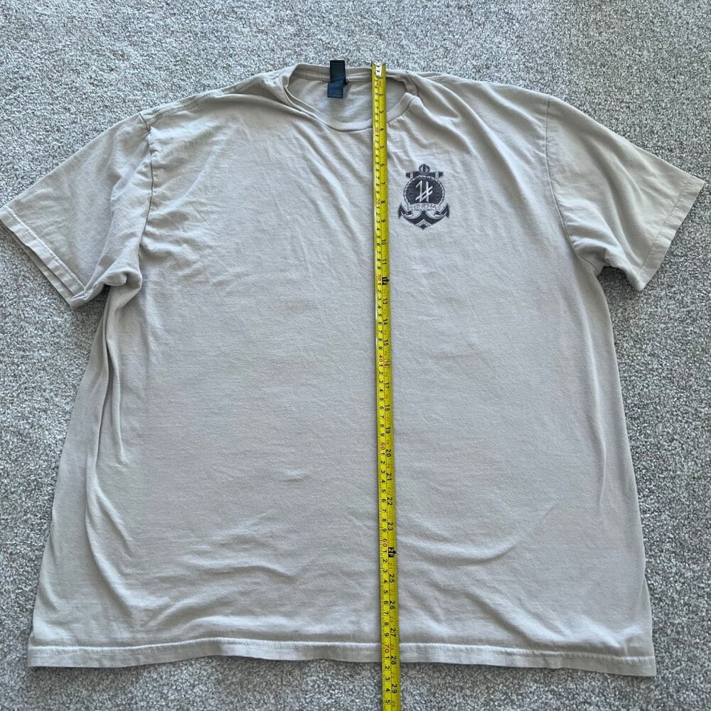 Phinehas Pull Me Out Of The Water Graphic Beige Brown Streetwear Skater Shirt 2X - Picture 5 of 6